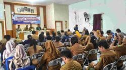 Rapat Koordinasi Bulanan Kecamatan Upau, Babinsa Tekankan Pentingnya Sinergi dan Silaturahmi Antar Instansi
