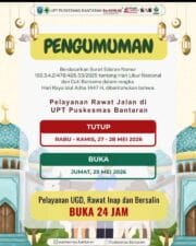 Rawat Jalan Libur 27-28 Mei 2026, Puskesmas Bantaran Pastikan Pelayanan Darurat Tetap Beroperasi