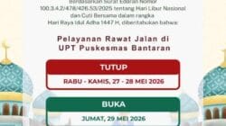 Rawat Jalan Libur 27-28 Mei 2026, Puskesmas Bantaran Pastikan Pelayanan Darurat Tetap Beroperasi