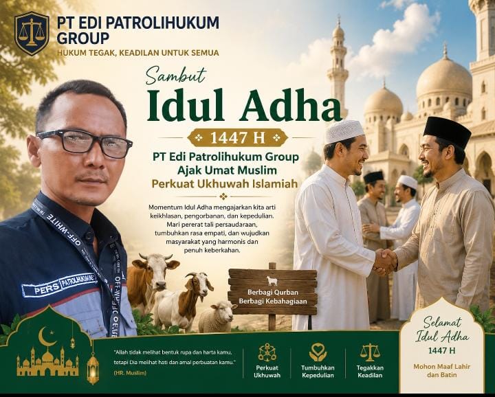 Pesan Idul Adha 1447 H dari Edi Darminto: Momentum Pengorbanan dan Kepedulian Sosial Harus Dijaga