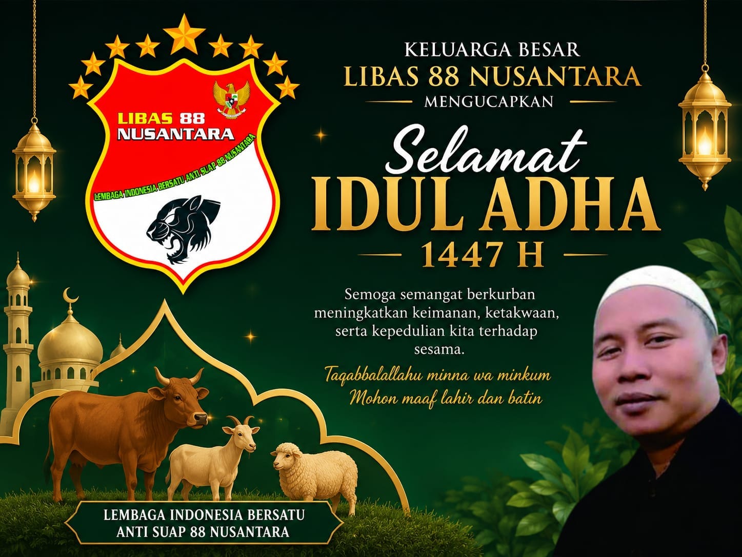 Sambut Idul Adha 1447 H, LIBAS 88 Nusantara Ajak Masyarakat Perkuat Keimanan dan Kepedulian Sosial