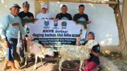 AWPR Tak Sekadar Menulis Berita, Kini Turun Langsung Berbagi Daging Kurban untuk Warga Probolinggo