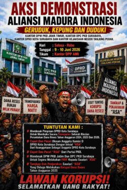 AMI Ancam Kepung DPRD Surabaya dan Kantor PKB, Dugaan Sunat Dana Reses Picu Kemarahan Publik
