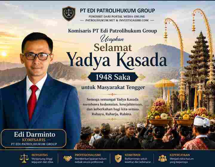 Yadya Kasada Jadi Simbol Harmoni, Komisaris PT Edi Patrolihukum Group Sampaikan Pesan Kebudayaan