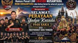 LSM LIBAS88 Nusantara Gaungkan Semangat Yadya Kasada 1948 Saka, Ajak Masyarakat Jaga Warisan Leluhur Tengger