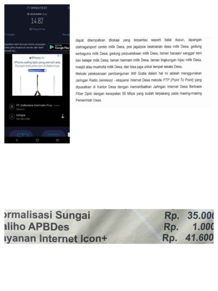 Anggaran Internet Desa Capai Jutaan Rupiah, Kualitas Jaringan di Tuban Dipertanyakan