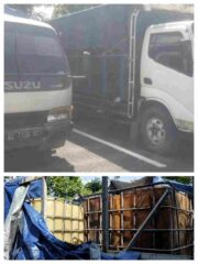 Truk Modifikasi dan Ribuan Liter Solar Ilegal Diamankan di Nganjuk