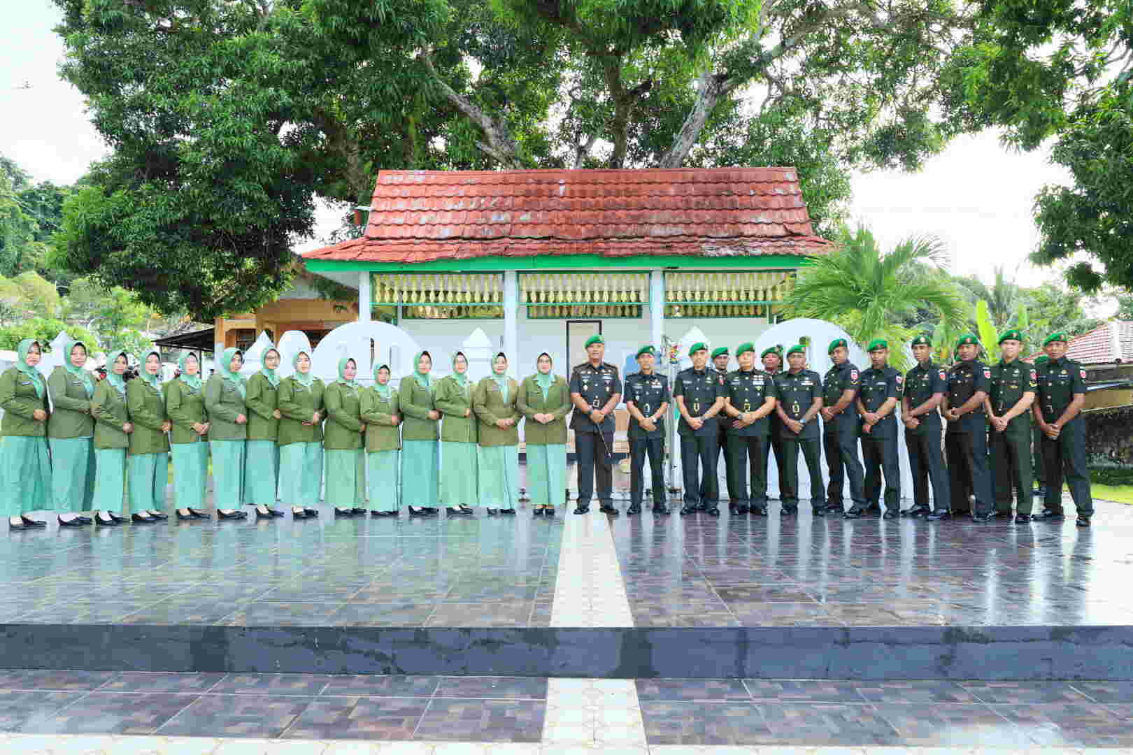 Dandim 1505/Tidore Pimpin Upacara Ziarah Rombongan HUT ke-69 Kodam XV/Pattimura
