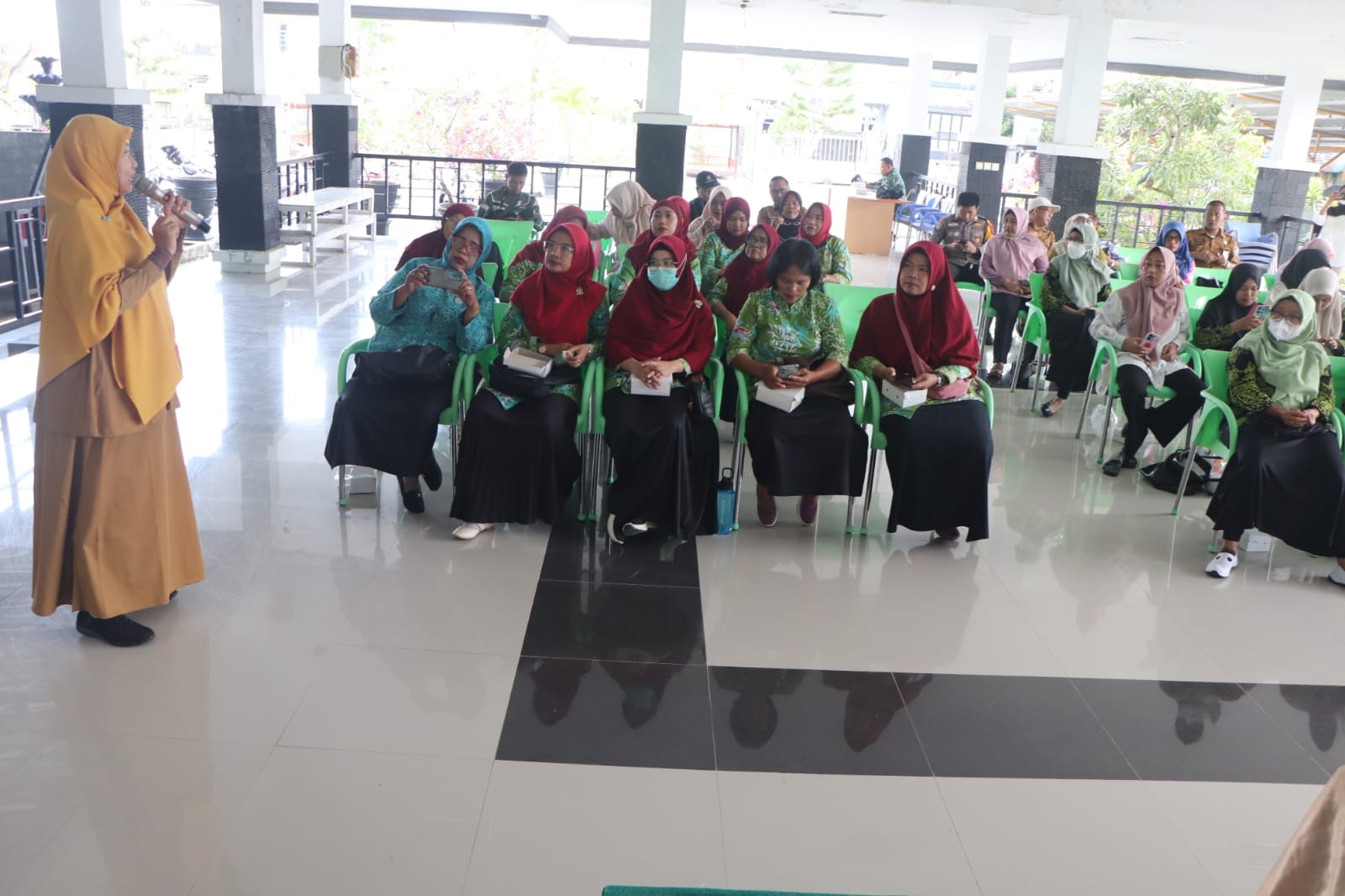 Dalam rangka TMMD Ke-128 Kodim 0908/Bontang Gelar Penyuluhan Posyandu dan PTM sebagai Sasaran Non Fisik