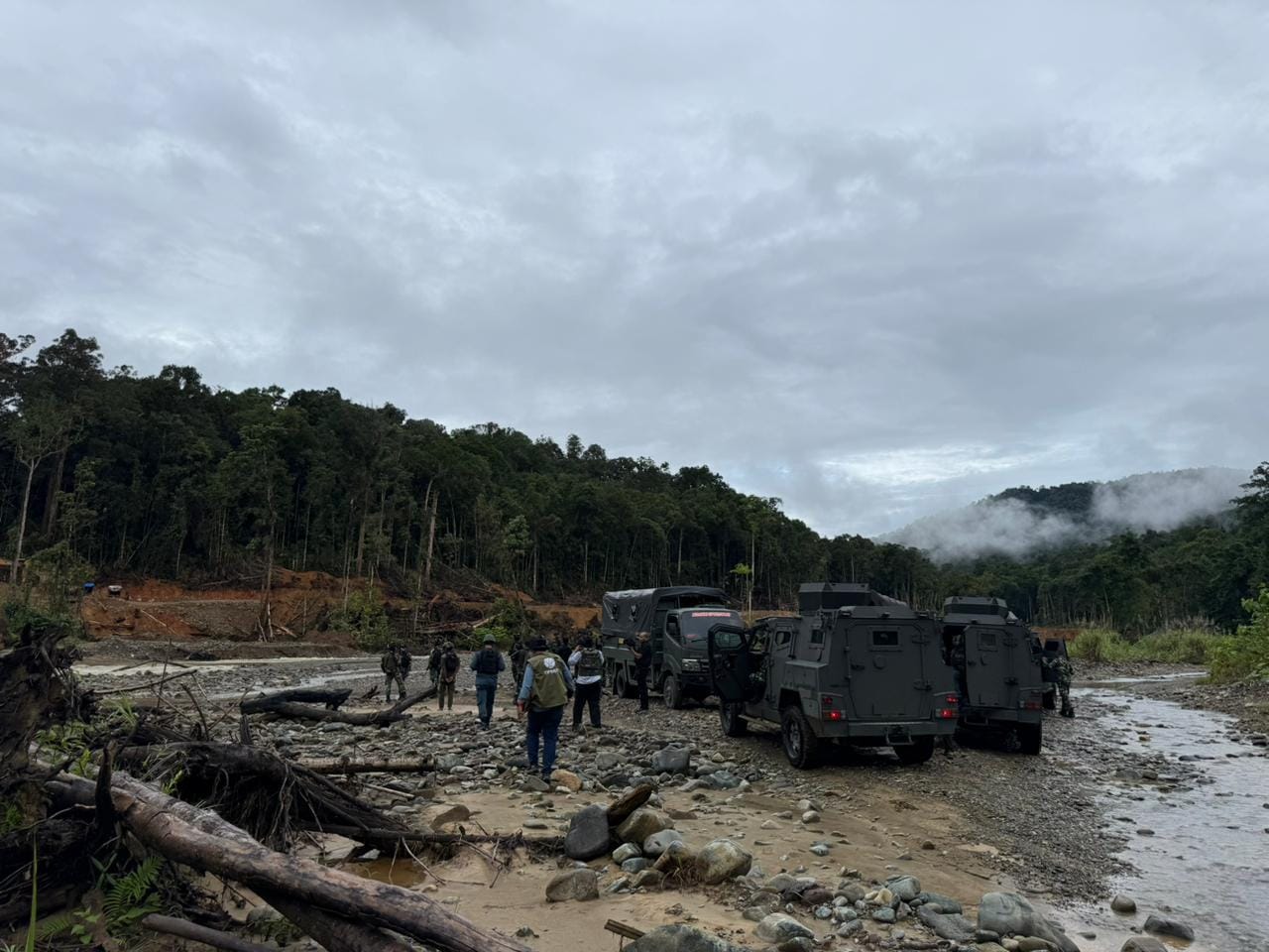 TNI Dukung Penertiban PETI di Wilayah Papua Tengah