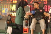 Bakti Kesehatan TMMD Ke-128 Kodim 0908/Bontang, Warga Antusias Ikuti Donor Darah Dan Pengobatan Gratis