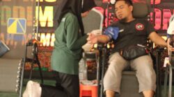 Bakti Kesehatan TMMD Ke-128 Kodim 0908/Bontang, Warga Antusias Ikuti Donor Darah Dan Pengobatan Gratis