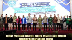 Dukung Pembinaan Karakter, Danrem 091/ASN Hadiri Seminar Kepemimpinan Kepemudaan Kristen