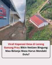 Viral Koperasi Merah Putih di Lereng Gunung Prau, Publik Soroti Akses Sulit dan Efektivitas Layanan