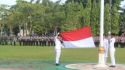 Personel Kodim 1008/Tabalong Ikuti Upacara Peringatan Hari Lahir Pancasila, Hari Kebangkitan Nasional dan HUT ke-77 Proklamasi ALRI Divisi IV Pertahanan Kalimantan