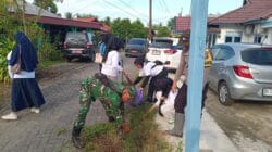 Kolaborasi Pemda HST, TNI, dan Masyarakat Wujudkan Lingkungan Sehat, Desa Rasau Menuju Kawasan Bebas Sampah