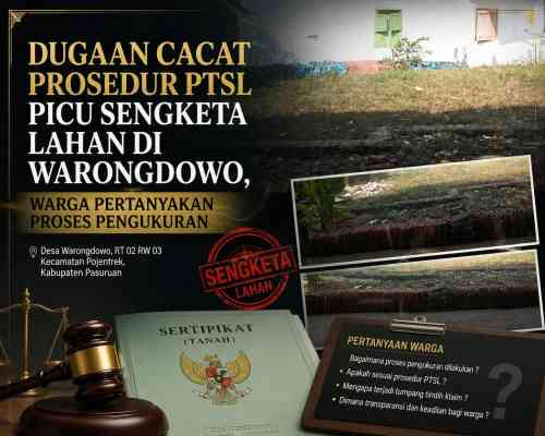 Tak Pernah Diajak Jadi Saksi Batas, Warga Soroti Terbitnya Sertifikat Tanah yang Kini Disengketakan Tak Pernah Diajak Jadi Saksi Batas, Warga Soroti Terbitnya Sertifikat Tanah yang Kini Disengketakan