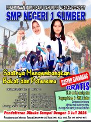 SMP Negeri 1 Sumber Buka PPDB 2026/2027 Gratis, Tawarkan Beragam Ekstrakurikuler dan Prestasi Membanggakan
