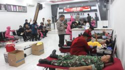 Babinsa Kodim Bojonegoro Ikuti Donor Darah Hari Bhayangkara Tahun 2026