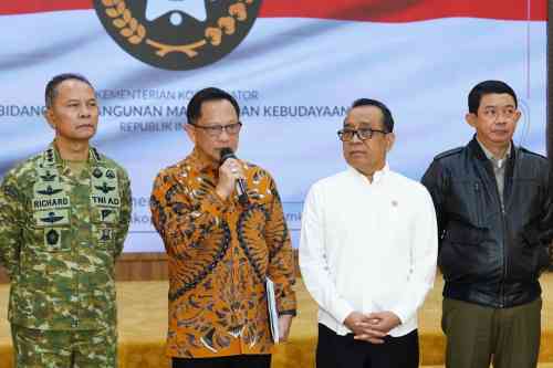 Wakil Ketua I Satgas PRR Letjen TNI Richard Tampubolon dampingi Ketua Satgas : Satgas PRR Minta K/L dan Pemda Tancap Gas Pemulihan Permanen
