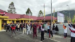 Senam Jumat Sehat Gabungan TNI, Polri dan Pemda Kabupaten Puncak Jaya