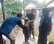 Cegah Stunting Sejak Dini, Babinsa Sertu Yhoni Dampingi Kegiatan Posyandu Di Dusun Gangsri