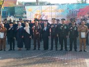 Kasdim 0820/Probolinggo Mayor Caj Aminudin Abadi Hadiri Upacara Hari Ulang Tahun Bhayangkara Ke 80