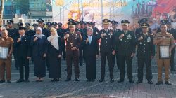 Kasdim 0820/Probolinggo Mayor Caj Aminudin Abadi Hadiri Upacara Hari Ulang Tahun Bhayangkara Ke 80