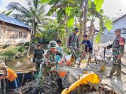 Sinergi TNI-Rakyat Percepat Pembangunan Empat Jembatan di Hulu Sungai Tengah
