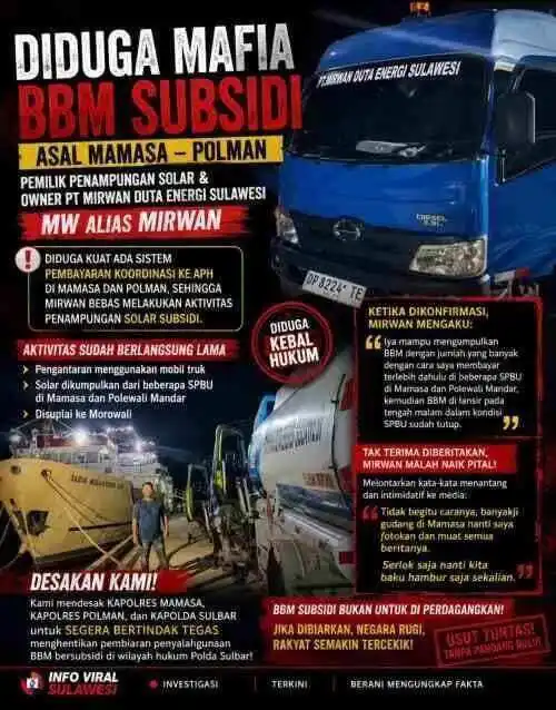 Dugaan Penyalahgunaan BBM Subsidi dan Intimidasi terhadap Jurnalis Disorot, APH Diminta Bertindak Transparan