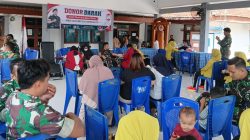 Antisipasi Krisis Stok, Dua Koramil Jajaran Kodim Bojonegoro Gelar Bakti Sosial Donor Darah