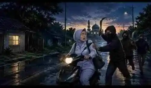 Aksi Begal di Tegalsiwalan Viral di Medsos, Bidan Desa Kehilangan Motor dan Barang Berharga