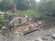 Kodim 1008/Tabalong Optimalkan Pembangunan Jembatan Garuda, Target Rampung Tepat Waktu