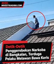 Detik-Detik Penggerebekan Narkoba di Bangkalan, Terduga Pelaku Melawan Bawa Keris