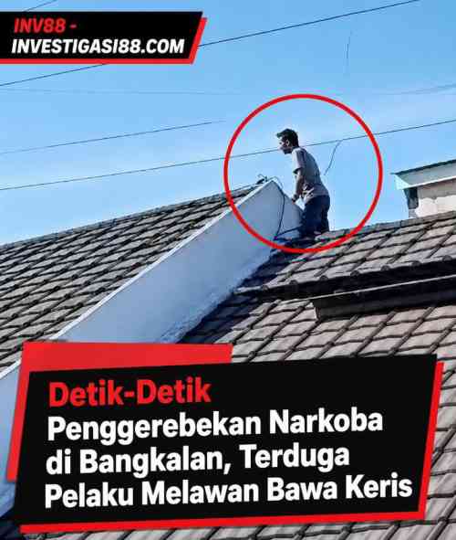 Detik-Detik Penggerebekan Narkoba di Bangkalan, Terduga Pelaku Melawan Bawa Keris
