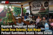 Kapolsek Tempursari Hadiri Bersih Desa Bulurejo, Ajak Warga Perkuat Kamtibmas Selama Tradisi Suroan