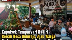 Kapolsek Tempursari Hadiri Bersih Desa Bulurejo, Ajak Warga Perkuat Kamtibmas Selama Tradisi Suroan