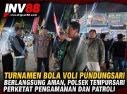 Turnamen Bola Voli Pundungsari Berlangsung Aman, Polsek Tempursari Perketat Pengamanan dan Patroli