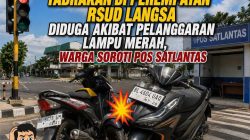 Tabrakan di Perempatan RSUD Langsa Diduga Akibat Pelanggaran Lampu Merah, Warga Soroti Pos Satlantas