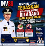 Pemprov Jatim Tegaskan SMA/SMK Negeri Dilarang Tarik Iuran Wajib dan Wajibkan Pembelian Seragam Paket