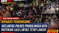 Hari Terakhir Semipro Dipadati Pengunjung, Satlantas Polres Probolinggo Kota Pastikan Lalu Lintas Tetap Lancar