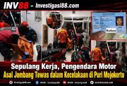Sepulang Kerja, Pengendara Motor Asal Jombang Tewas dalam Kecelakaan di Puri Mojokerto