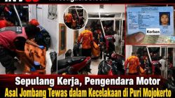 Sepulang Kerja, Pengendara Motor Asal Jombang Tewas dalam Kecelakaan di Puri Mojokerto