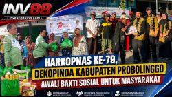 Harkopnas Ke-79, Dekopinda Kabupaten Probolinggo Awali Bakti Sosial untuk Masyarakat