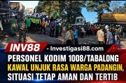 Personel Kodim 1008/Tabalong Kawal Unjuk Rasa Warga Padangin, Situasi Tetap Aman dan Tertib