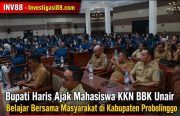 Bupati Haris Ajak Mahasiswa KKN BBK Unair Belajar Bersama Masyarakat di Kabupaten Probolinggo