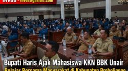 Bupati Haris Ajak Mahasiswa KKN BBK Unair Belajar Bersama Masyarakat di Kabupaten Probolinggo