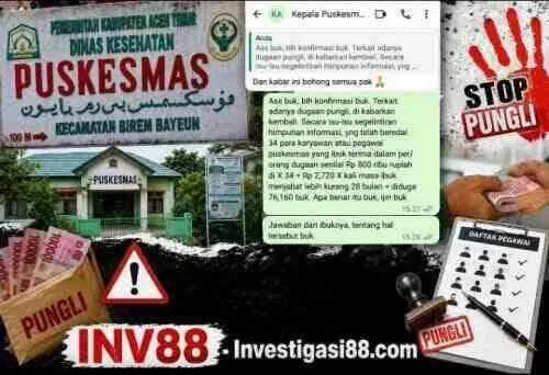 Kasus Dugaan Pungli Puskesmas Birem Bayeun Memanas, Narasumber Klaim Korban Bertambah Jadi 34 Pegawai