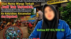 Pengaduan Bu RT di Jrebeng Kidul Atas Nama Warga Tak Terbukti, Konfirmasi Media Dilempar Ke Kelurahan, Kecamatan dan Kapolsek