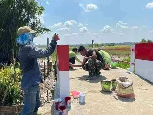 Kodim 1002/HST Percepat Penyelesaian Empat Jembatan, Sinergi TNI-Rakyat Jadi Kekuatan